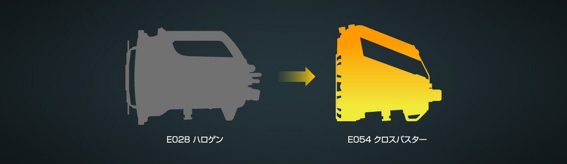 ボディサイズを小型軽量化