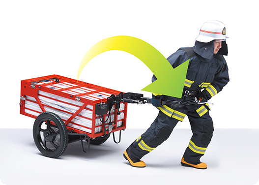 ステップ1：ハンドルを起こすイメージ